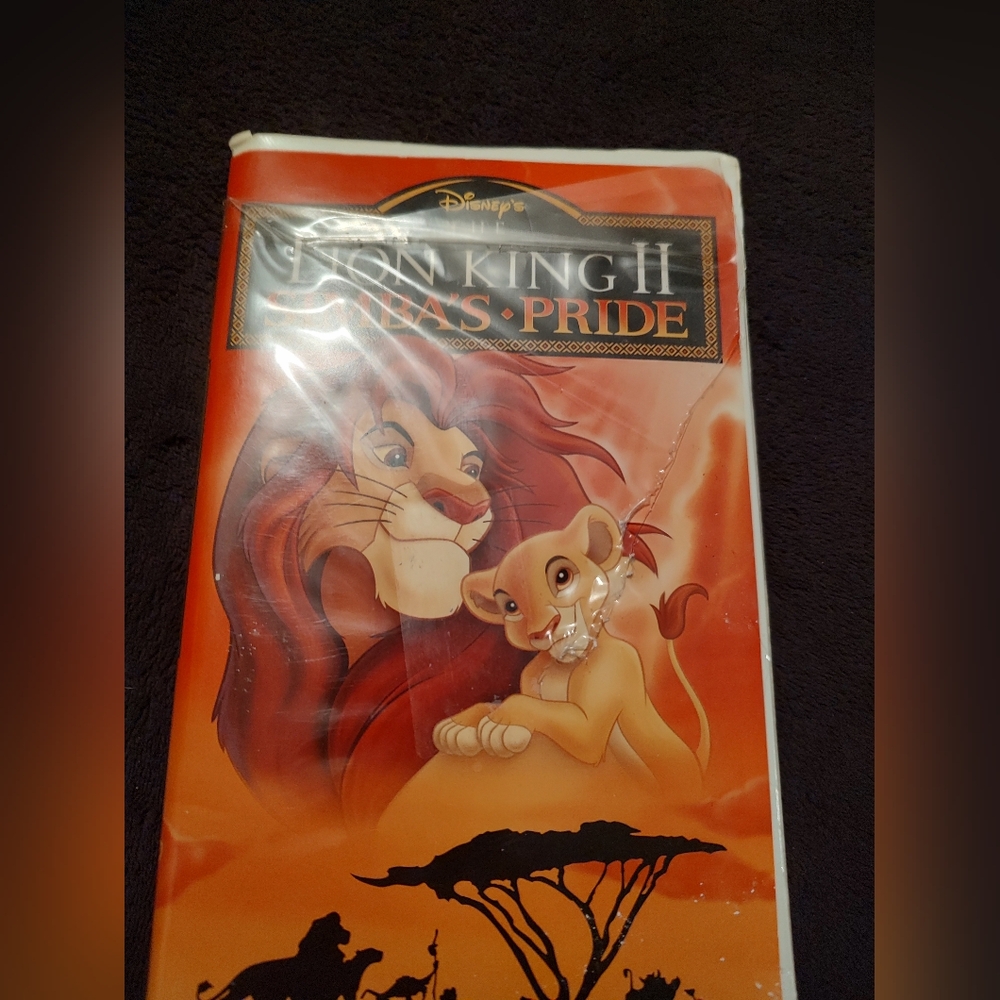 Disney The Lion King II Simba & Kovu VHS Cover - Orange
